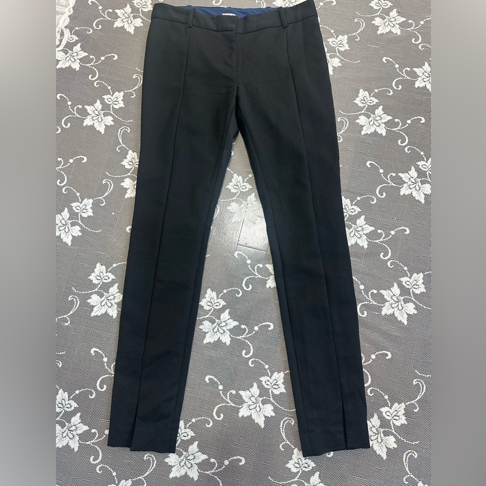 Aritzia Wilfred Split Hem Slim Fit Trousers in Black Sz 4